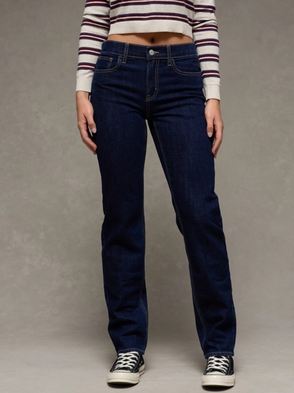 NWT AE AE Stretch High-Waisted Straight Jean